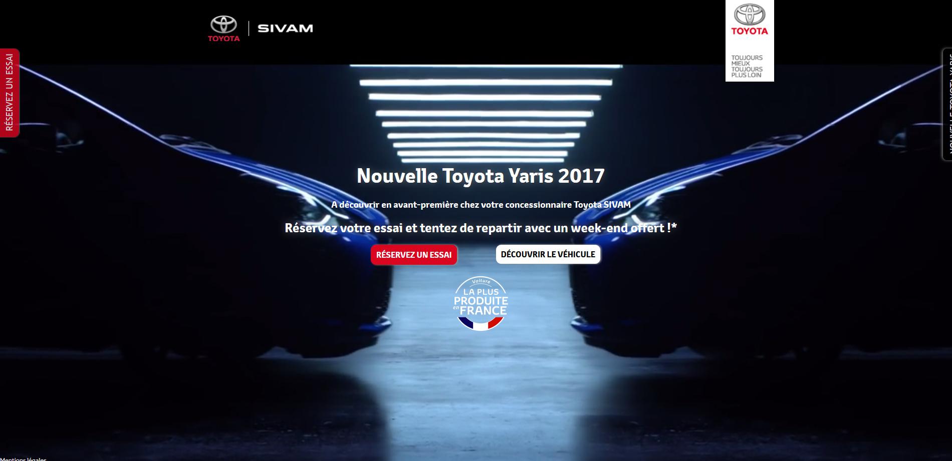 SIVAM - NOUVELLE TOYOTA YARIS 2017